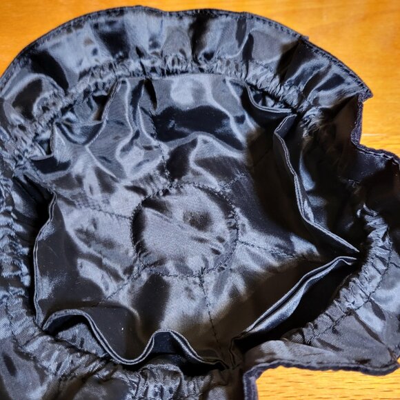 Jewelry Organizer Drawstring Pouch Black Velvet 6 Pockets - Picture 4 of 4